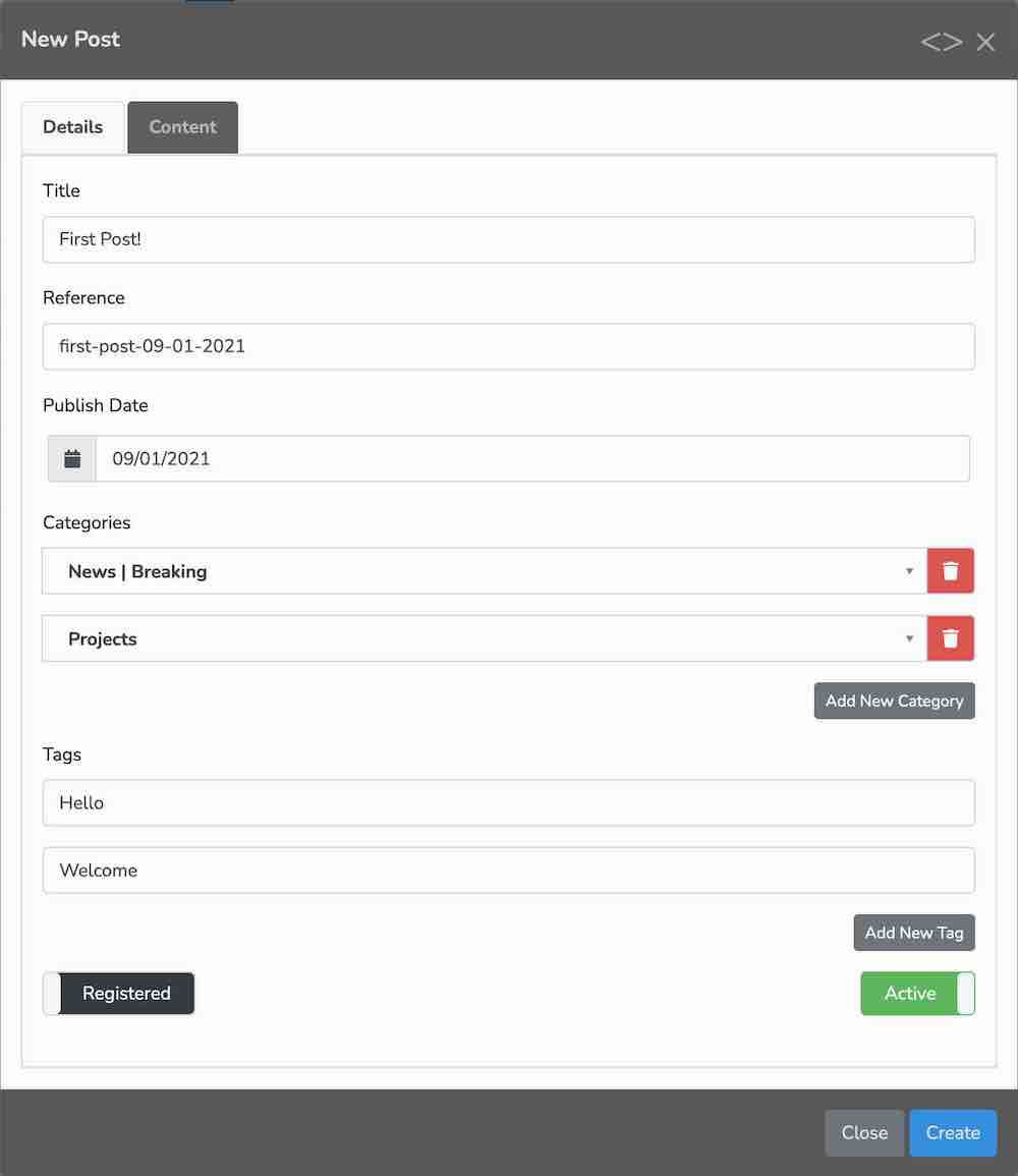 Edit Blog Post
