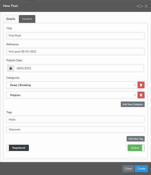Edit Blog Post